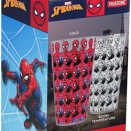 Spiderman 14oz Cold Change Glass